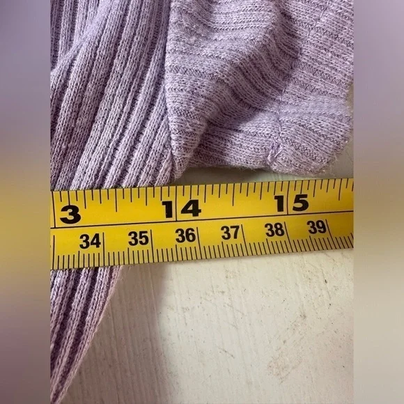 Zara Jumpsuit Womens 12 Pants Empire Waist Cap Sleeves Wide Leg Spring Lavander - Picture 7 of 7